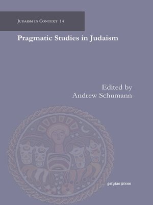 cover image of Pragmatic Studies in Judaism